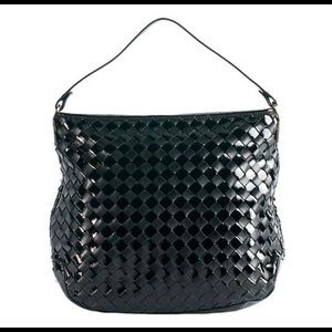 MICHAEL Michael Kors Woven Leather 'Newbury' Large Shoulder Handbag